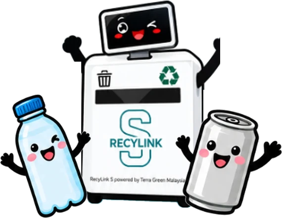 RecyLink S with bottle and can friends